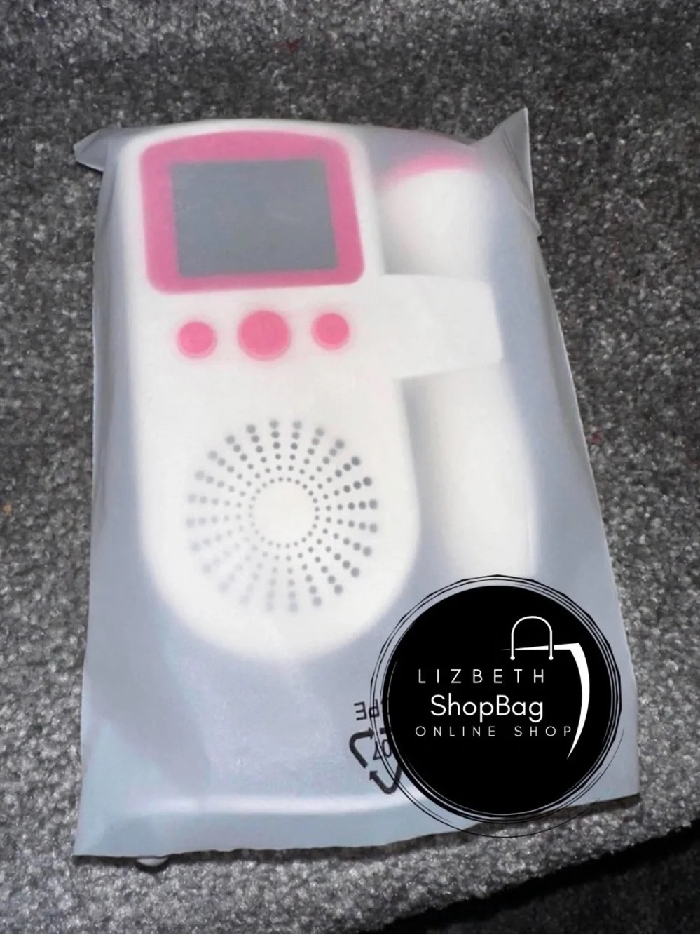 Fetal Doppler Monitor Baby Heartbeat Listener - Pink/White